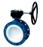 D341F46系列 法兰式涡轮衬氟蝶阀