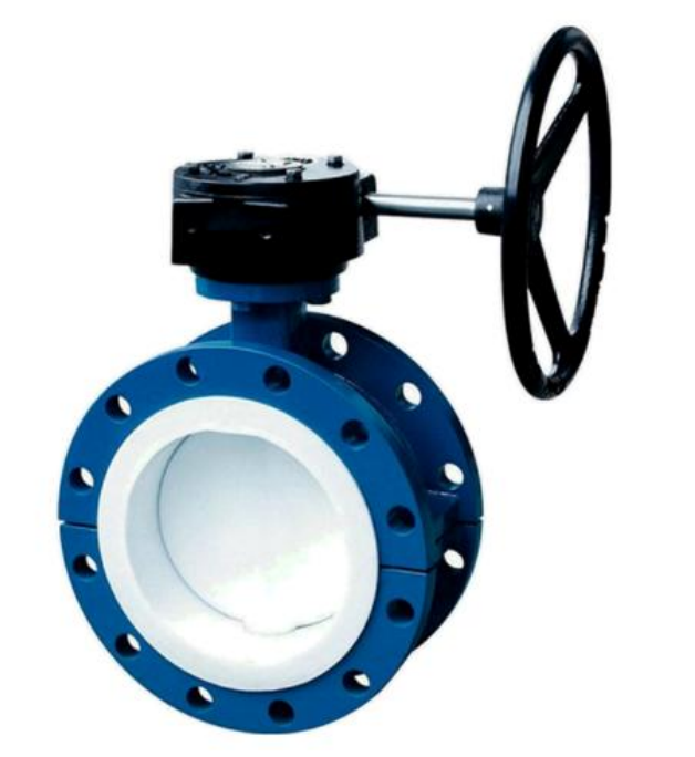 D341F46系列 法兰式涡轮衬氟蝶阀